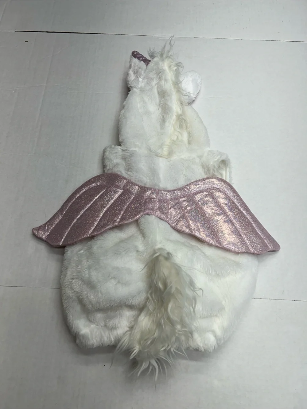 H&M Baby Plush Unicorn Halloween Costume Bubble Vest 6-9 Months Gold Tag